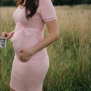 Pink Maternity Dress
